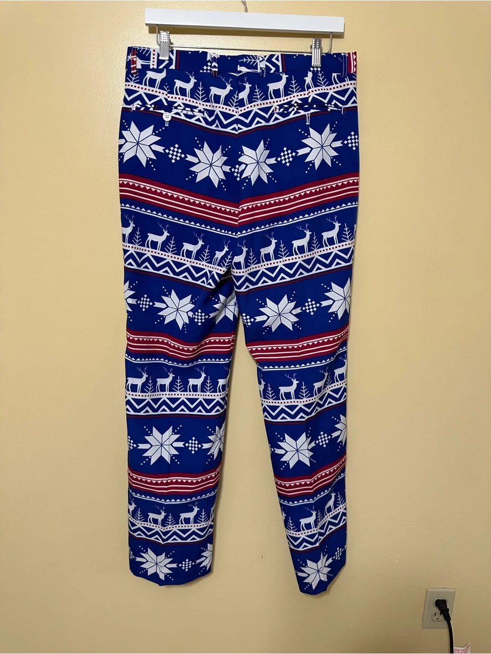OpposuitsThe Rudolph Christmas Suit Novelty Reindeer Snowflake Men 40 Blue